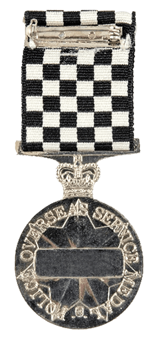 Police Overseas Medal Reverse